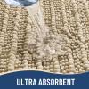 Arotive Luxury Bathroom Rugs 60x24, Extra Soft Thick Absorbent Shaggy Chenille Bath Rugs, Non-Slip Machine Wash Dry, Bath Mats for Bathroom Floor, Tub and Shower, Home Decor Accessories, Beige view 4