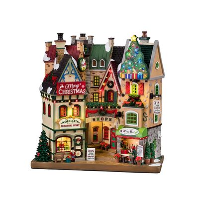 Lemax 15804 Christmas Village Facade: Tis The Season Shops
