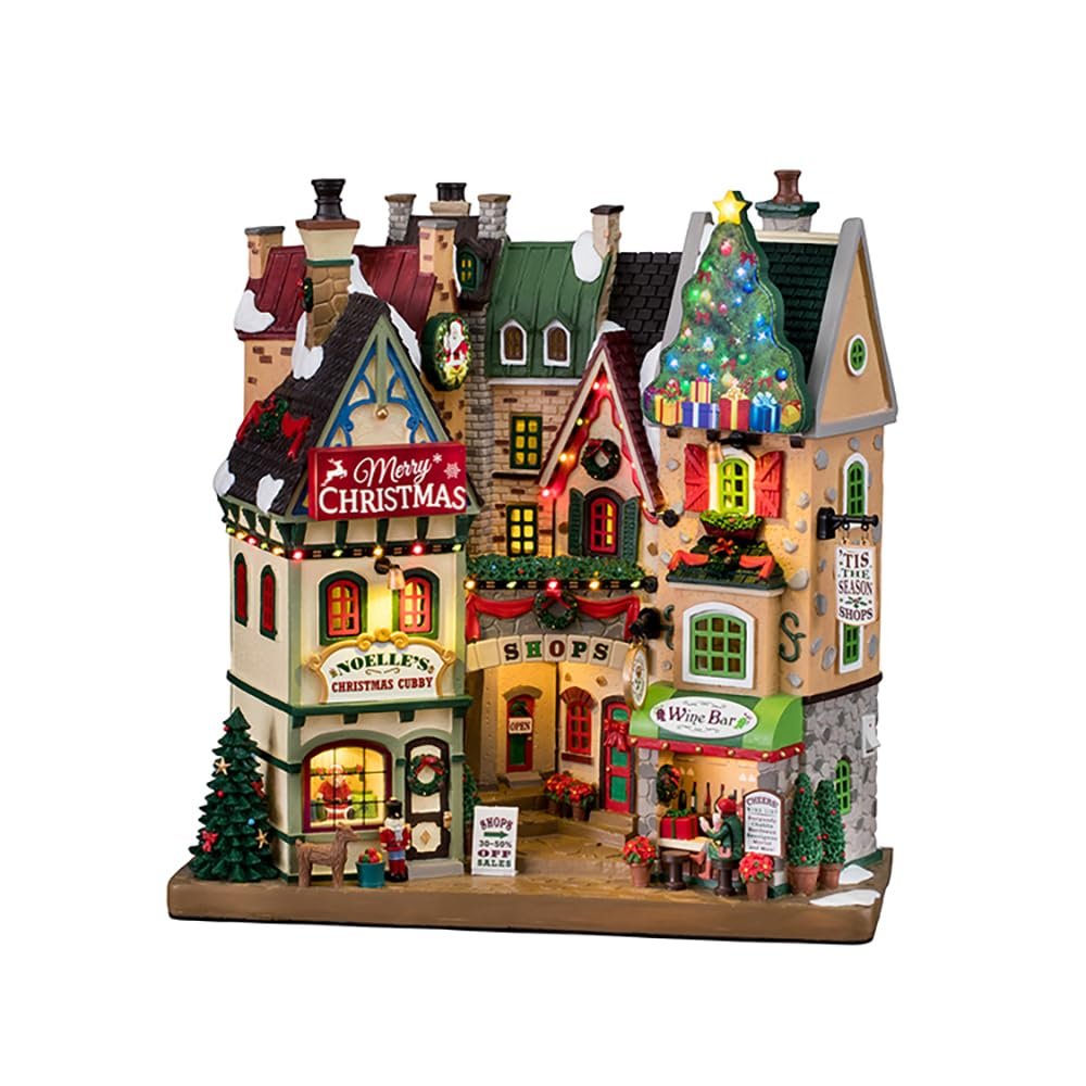 Lemax 15804 Christmas Village Facade: Tis The Season Shops
