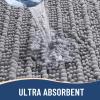 Arotive Luxury Bathroom Rugs 60x24, Extra Soft Thick Absorbent Shaggy Chenille Bath Rugs, Non-Slip Machine Wash Dry, Bath Mats for Bathroom Floor, Tub and Shower, Home Decor Accessories, Grey view 4