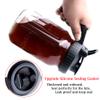 Cold Brew Mason Jar Coffee Maker 64 Oz Wide Mouth Mason Cold Brew Pitcher With Coffee Filter Airtight & Leak-Proof For Coffee, Iced Tea view 3