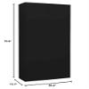 ZQQLVOO Office Cabinet,Storage Cabinet,Cabinet Organizer,with 3 Adjustable Shelves,2 Drawers with 3 Sections Ballbearing Runners,with Locks,Black 35.4"x15.7"x70.9" Steel view 2