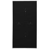 ZQQLVOO Office Cabinet,Storage Cabinet,Cabinet Organizer,with 3 Adjustable Shelves,2 Drawers with 3 Sections Ballbearing Runners,with Locks,Black 35.4"x15.7"x70.9" Steel view 3