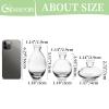 Glass Bud Vase for Centerpieces: 12Pcs Glasseam Clear Mini Small Vases for Flowers Bulk Flower Vase Set Aesthetic Cute Handmade Tiny Short Wedding Table Centerpiece Decor view 2