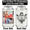Custom Can Coolers Set of 70 Personalized Beer Bottle Sleeves Bulk with Photo Text, Customized Gifts for Fathers Day Birthday view 4