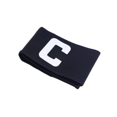 Wakauto Football Captain Armband Adjustable Soccer and Rugby Player Band for Adults and Youth Black Design Random Letter Color for Team Sports