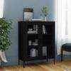 ZQQLVOO Storage Cabinet,Office Storage Cabinet,Utility Cabinet,Amount of Shelf: 2 (Adjustable),Features levellers on The Bottom, Black 31.5"x13.8"x40" Steel view 1