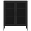 ZQQLVOO Storage Cabinet,Office Storage Cabinet,Utility Cabinet,Amount of Shelf: 2 (Adjustable),Features levellers on The Bottom, Black 31.5"x13.8"x40" Steel view 4