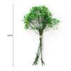 homeemoh Dried Gypsophila 4.7" Mini Natural Dried Flower Bouquet for Wedding Party Photography Backdrop Decor,Green view 2