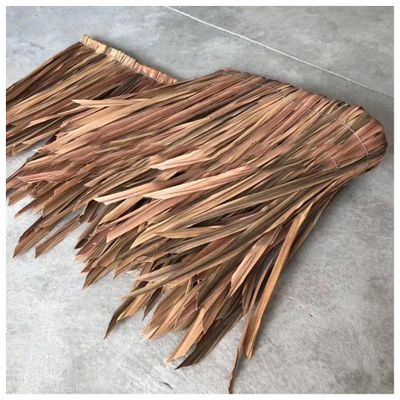 NAKAN Synthetic Mexican Straw Roof Thatch Tiles, Flame Retardant Plastic Palm Thatch Rolls Tiki Bar Hut Palapa Thatch Roofing for Decoration Garden(Size:0.5x4m/1.6x13ft,Color:Retro)