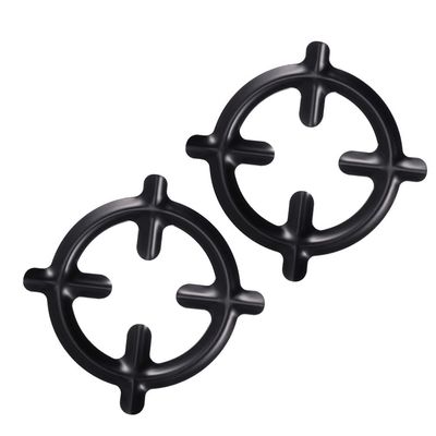 Kichvoe Gas Stove Holders Cast Iron Pot Grate Holders for Small Pots and Coffee Pot 6.22 Inch Stove Rack Accessories 2 Pack for Home Shop and Restaurant Use