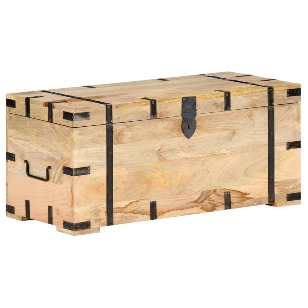 CHARMMA Chest 35.4"x15.7"x15.7" Solid Mango Wood