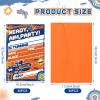 MSNOR 30 packs Dart War Invitations Birthday Party Supplies Blaster Nerf Gun Battle Theme Party Invitations with 30 Orange Envelopes for Boy Kids Dart War Nerf Party Decorations Supplies Favor view 2