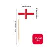 AhfuLife 200 Pcs England Flag Toothpick, England Cupcake Toppers, Small English Stick Flags Double-sided for Soccer Football Party Decorations, National Day Party Decorations view 2