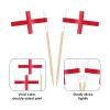 AhfuLife 200 Pcs England Flag Toothpick, England Cupcake Toppers, Small English Stick Flags Double-sided for Soccer Football Party Decorations, National Day Party Decorations view 3