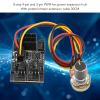 Sanpyl 2 Pcs PWM PC Case Cooling Fan Hub,3 Pin 4 Pin PC Fan Controller Fan Adapter with 6 pin Power Port Potentiometer Extension Cable 30CM view 2