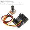 Sanpyl 2 Pcs PWM PC Case Cooling Fan Hub,3 Pin 4 Pin PC Fan Controller Fan Adapter with 6 pin Power Port Potentiometer Extension Cable 30CM view 3
