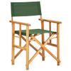 CHARMMA 2pc Director's Chairs with Wooden Frame and Fabric Seat Solid Acacia Wood Folding Director Chair for Indoor and Outdoor Use Light Weight Foldable Chair for Camping Green view 3