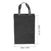 PATIKIL 36x25cm Reusable Gift Bags, 10 Pack Vertical Style Non-Woven Grocery Tote Bag for Travel Storage, Black view 2