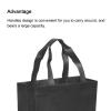 PATIKIL 36x25cm Reusable Gift Bags, 10 Pack Vertical Style Non-Woven Grocery Tote Bag for Travel Storage, Black view 4