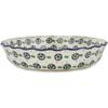 Polmedia Polish Pottery Fluted Pie Dish - Kickin' It Pattern Handmade in Boleslawiec Poland by Ceramika Artystyczna + Certificate of Authenticity view 3