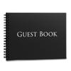 Iconikal Hardcover Guestbook 1,260 Entries Charcoal 10x8-Inch Spiral Bound Sign-In Wedding Funeral Birthday Shower Vacation Rental Memory Guest Book view 1