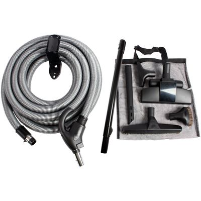 Cen-Tec Systems 97305 Central Vacuum Low Voltage Attachment Kit with Switch Control Hose, 30 Ft, Black