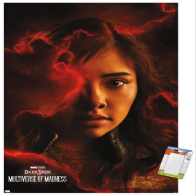 Trends International Marvel Doctor Strange in the Multiverse of Madness - America Chavez One Sheet Wall Poster, 14.725" x 22.375", Premium Poster & Mount Bundle