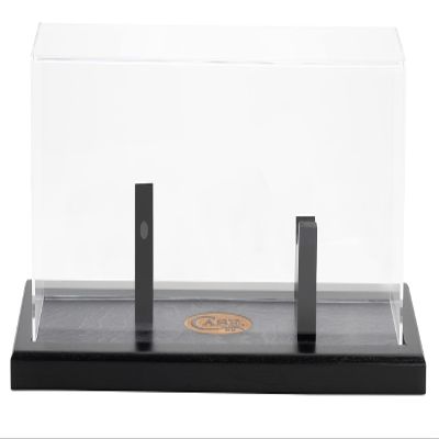 Case xx Bowie White Walnut Wood and Clear Acrylic Magnetic Knife Display Stand