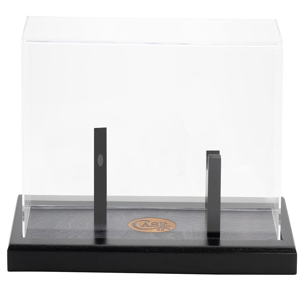 Case xx Bowie White Walnut Wood and Clear Acrylic Magnetic Knife Display Stand