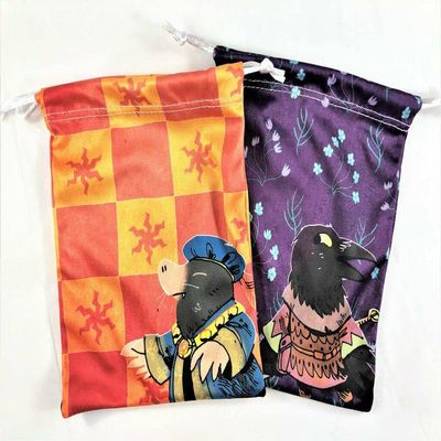2 Promo Drawstring Microfiber Bags for Root Board Game Underworld Expansion - New