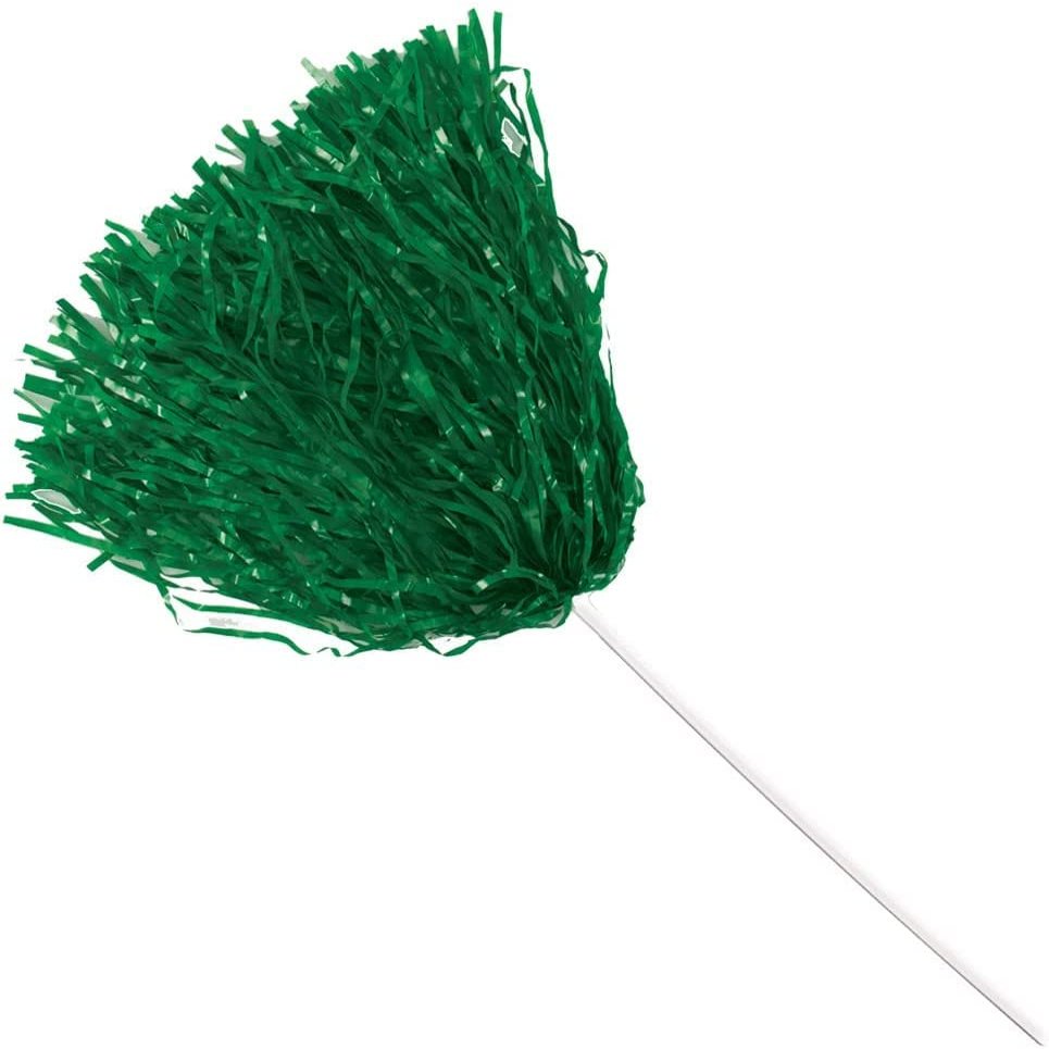 Anderson's Premium Kelly Green School Spirit Shakers, Cheerleader Pom Poms, Sports Fan, Football, Basketball, Homecoming, Squad, Team, Party, Dance Club, Performance, Celebration Pack of 20