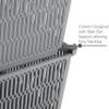 Simplify 4Pk Shallow Slide 2 Stack It Tote Basket | Storage & Organization | Open Bins with Stackable Capability | Bathroom | Crafts | Pantry | Playroom | Office | Grey (KIT-25933-GREY-4PK) view 3