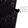 Simplify 4Pk Shallow Slide 2 Stack It Tote Basket | Storage & Organization | Open Bins with Stackable Capability | Bathroom | Crafts | Pantry | Playroom | Office | Black view 4