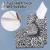 Yoande 4 Pcs Round Car Tissues Boxes with Facial Tissue Travel Cylinder Holder for Car Cup Holder Home Bathroom Office Decor Wedding Gifts(Leopard Style) view 3