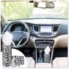 Yoande 4 Pcs Round Car Tissues Boxes with Facial Tissue Travel Cylinder Holder for Car Cup Holder Home Bathroom Office Decor Wedding Gifts(Leopard Style) view 4
