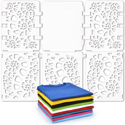 BoxLegend Shirt Folder Board V2 T Shirt Folder Folding Board Durable Plastic Easy to Fold Clothes Board Pure White