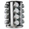 FineDine: Stainless steel round spice rack 16 Pack view 1