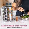 FineDine: Stainless steel round spice rack 16 Pack view 4