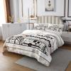 Happy Camping Bedspread Set Queen Size for Kids,Boys Girls White Wood Panels Quilt Set Country Style Bedspread Coverlet Camper Bedspread 3 Piece Decorative Bedding Quilted with 2 Pillow Shams view 2
