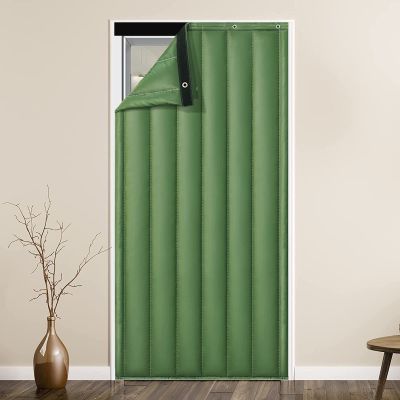 Doorway Soundproof Screen Door Curtain, Reduce Noise Door Curtain Cover Partition Divider Partition Barrier Thermal Insulated Heavy Duty Hanging door draft stopper for Bar, Patio, Kitchen, Bedroom, Ro