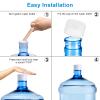 Jucoan 100 Pack 3 and 5 Gallon Water Bottles Caps, Reusable Water Jug Replacement Cap Non Spill Snap on Cap for 55mm Water Bottles, with Wooden Opener Stick, Easy to Replace view 2