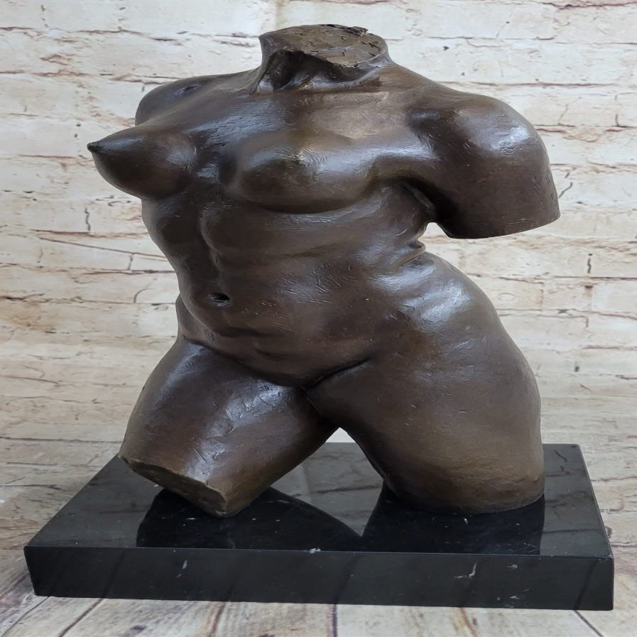 Bronze Skulptur - Torso Nude Jungen Frau - Nach Aristide Maillol Auguste Rodin by Think Bronze Lost Wax Artwork Gift