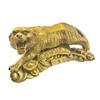 Addune Wealth Tiger Statue Golden Brass Fengshui Statue Chinese Zodiac Tiger Home Office Table Decor Figurine Collection Gift view 1