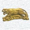 Addune Wealth Tiger Statue Golden Brass Fengshui Statue Chinese Zodiac Tiger Home Office Table Decor Figurine Collection Gift view 2