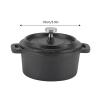 Iron Pot Stew Pot Thickened Ergonomic Handle Insulation Cast Iron Cooking Pot with Lid Dutch Oven Double Traditional Soup Pot(Diameter 10CM) view 3