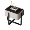 Bed Side Tables Light Luxury Bedside Table Simple Modern Mini Bedside Locker Bedroom Small Slate Small Cabinet Bedside Tables for Bedroom (Color : White 1) view 1