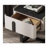 Bed Side Tables Light Luxury Bedside Table Simple Modern Mini Bedside Locker Bedroom Small Slate Small Cabinet Bedside Tables for Bedroom (Color : White 1) view 4