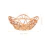 Beavorty 3pcs Woven Rattan Wall Basket Multi-purpose Decorative Hanging Baskets for Living Farmhouse Wall Decor Rustic Home Accent Unique Designs Star Wave Patterns view 4