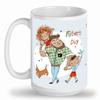 11 oz Fathers Day Standard Size Glossy Ceramic One Mug (11 oz, Orange) view 1